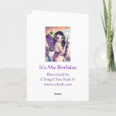 私の誕生日 – カー空白のド カード (裏面)