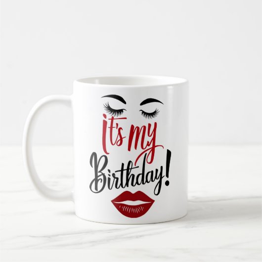  – 私の誕生日 コーヒーマグカップ (左)