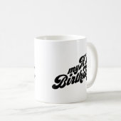 私の誕生日 コーヒーマグカップ (正面右)