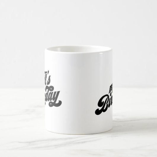 私の誕生日 コーヒーマグカップ (中央)
