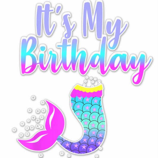 私の誕生日 シール (正面)