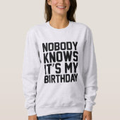 私の誕生日 スウェットシャツ (正面)