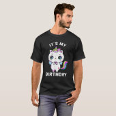 私の誕生日 ネコティコーン 魔女猫 キティコーン Tシャツ (正面フル)