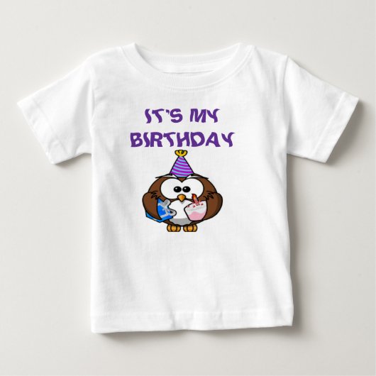私の誕生日 ベビーTシャツ (正面)