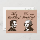 私の誕生日 ポストカード (正面/裏面)