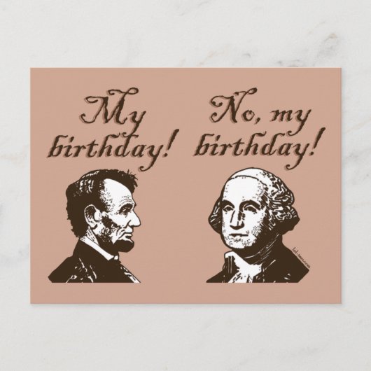 私の誕生日 ポストカード (正面)