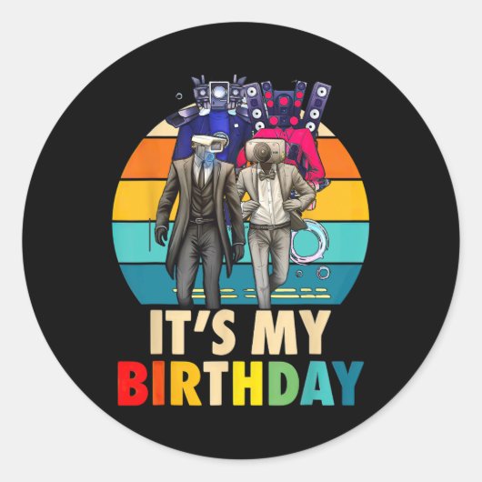 私の誕生日 ラウンドシール (正面)