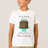 私の誕生日 |皮肉おもしろい的 Tシャツ (正面)