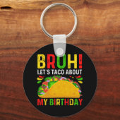 私の誕生日-cinco de Mayo-mexicanについてタコしよう キーホルダー (正面)