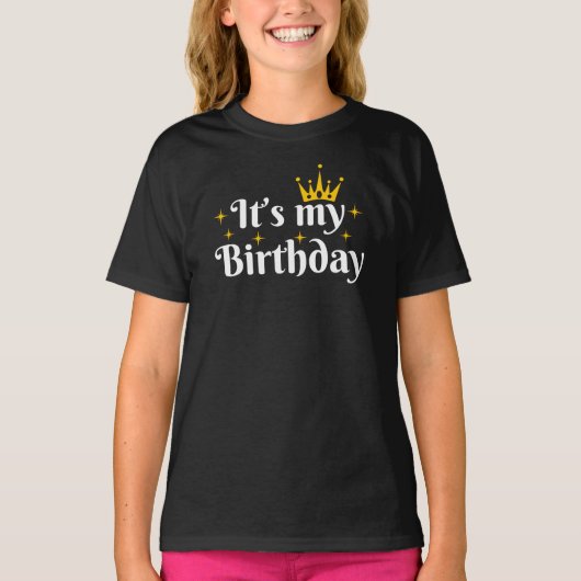 私の誕生日 Tシャツ (正面)