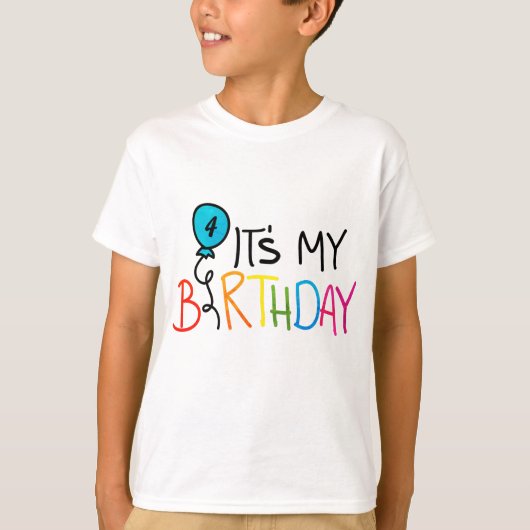 私の誕生日 Tシャツ (正面)