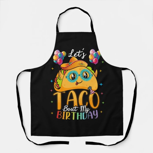 私の誕生日Cinco De Mayo Mexican Fについて エプロン (正面)