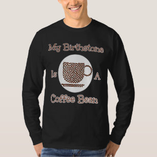 私の誕生石はコーヒー豆のデザイン Tシャツ