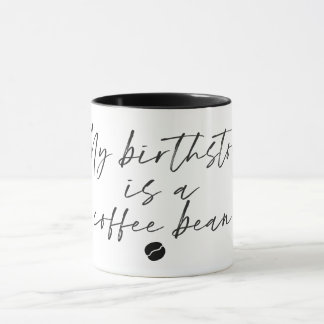 私の誕生石はコーヒー豆のマグカップ マグカップ