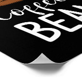 私の誕生石はコーヒー豆カフェイン好きだ ポスター (角)