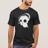 私の語り手の顔(すべての白)のワイシャツ Tシャツ (正面)