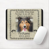 私の誠実な友人ペット悔やみや弔慰のカスタムのバーラップ マウスパッド (マウス)