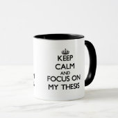 私の説の平静そして焦点を保って下さい マグカップ (正面右)