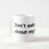 私の説-白いコーヒー・マグについて コーヒーマグカップ (正面左)