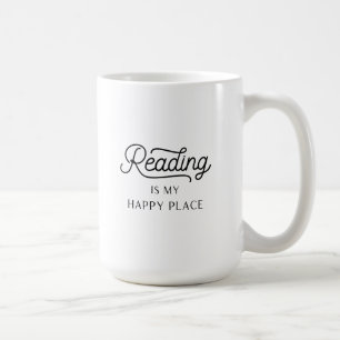 私の読幸せな場所のマグカップ コーヒーマグカップ