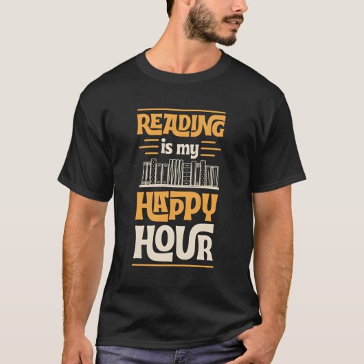 私の読幸福な時間の本の文読文は Tシャツ (正面)