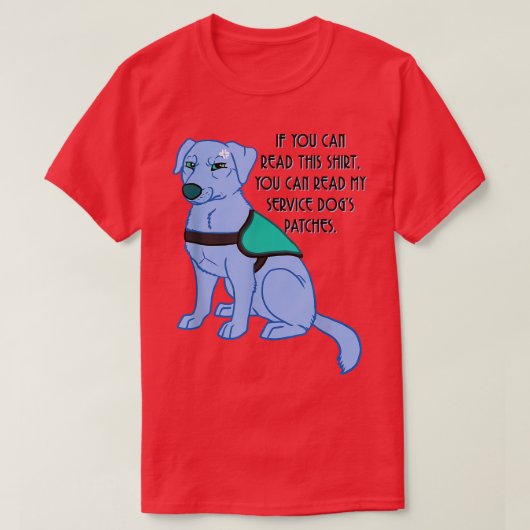 私の読犬のパッチは使える Tシャツ (デザイン正面)