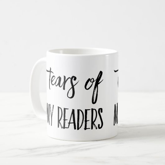 私の読者の作家のコーヒー・マグの破損 コーヒーマグカップ (正面左)