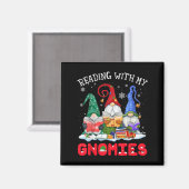 私の読Gnomiesのクリスマス格言とおもしろいRea マグネット (正面/裏面)