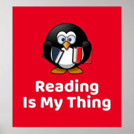 私の読Thing Penguinポスター ポスター