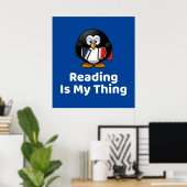 私の読Thing Penguinポスター ポスター (ホームオフィス)