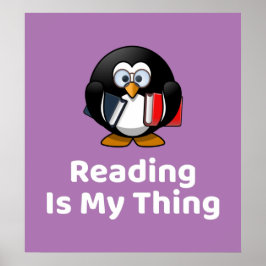 私の読Thing Penguinポスター ポスター