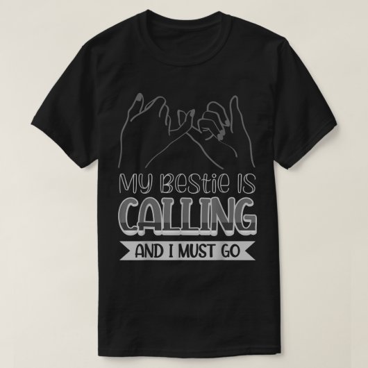 私の調査は電話で行かねばならない Tシャツ (デザイン正面)