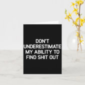 私の調査能力を過小評価しないで、面白い カード (黄色い花)