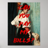 私の請求書を支払うルネッサンス絵画スの引用文 ポスター (正面)