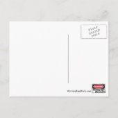 私の警告ミニチュアのシュナウザー葉書に気を付けて ポストカード (裏面)