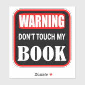 私の警告本をtouchしない シール (シート)
