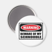 私の警告生麺の磁石に気を付けて マグネット (正面/裏面)