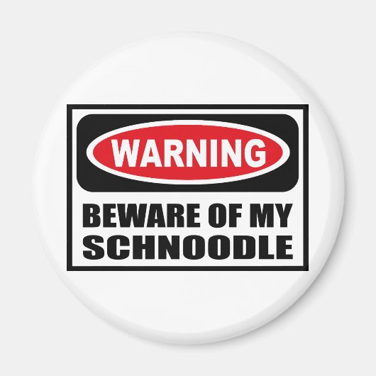 私の警告生麺の磁石に気を付けて マグネット (正面)