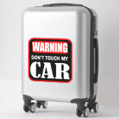 私の警告車をtouchしない シール (スーツケース)