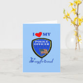 私の警察の彼氏を愛する カード (黄色い花)