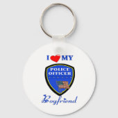 私の警察の彼氏を愛する キーホルダー (正面)