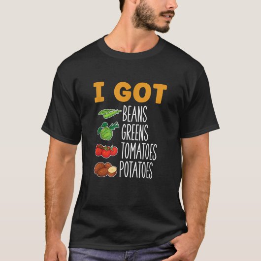 私の豆得はトマトのジャガイモ感謝祭 Tシャツ (正面)