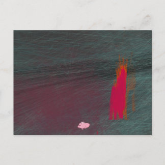 私の豚は家を焼き払った ポストカード