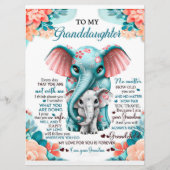 私の象に娘の贈り物、娘の誕生日 メニュー (正面)