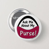 私の財布について私に尋ねて下さい 缶バッジ (正面&裏面)