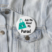 私の財布ボタンについて私に尋ねて下さい 缶バッジ (インサイチュ)