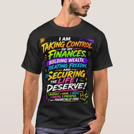 私の財政を管理するTシャツ Tシャツ (正面)