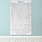 私の賛美魂の聖書の聖句Psalm 103 キャンバスプリント (インサイチュ (ウッドフロア))
