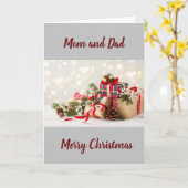 私の贈り物を両親に贈り最高のたい！ カード (黄色い花)