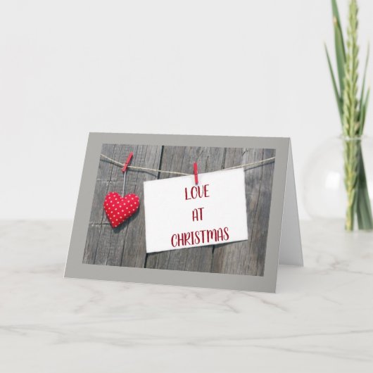 **私の贈り物** クリスマスに愛を カード (正面)